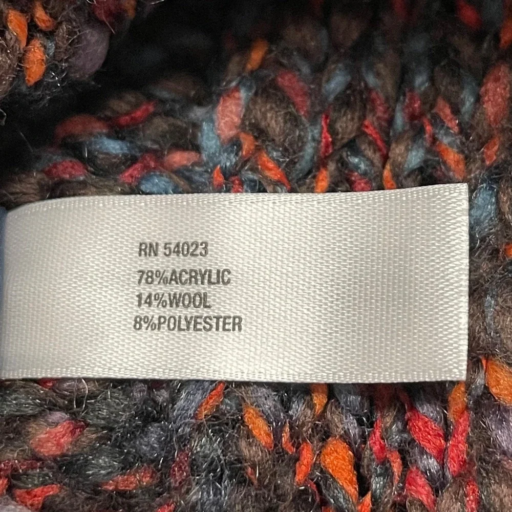 GAP One Size Marled Ribbed Multicolored Infinity Scarf Y2K NWOT‎ MSRP $34.95
